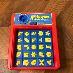 Milton Bradley perfection game vintage all parts included